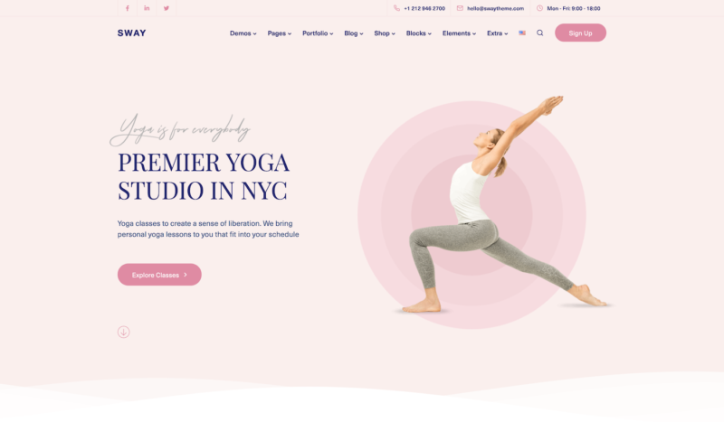 Sway yoga template