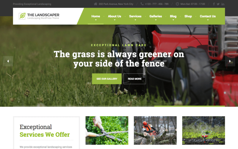 The Landscaper theme