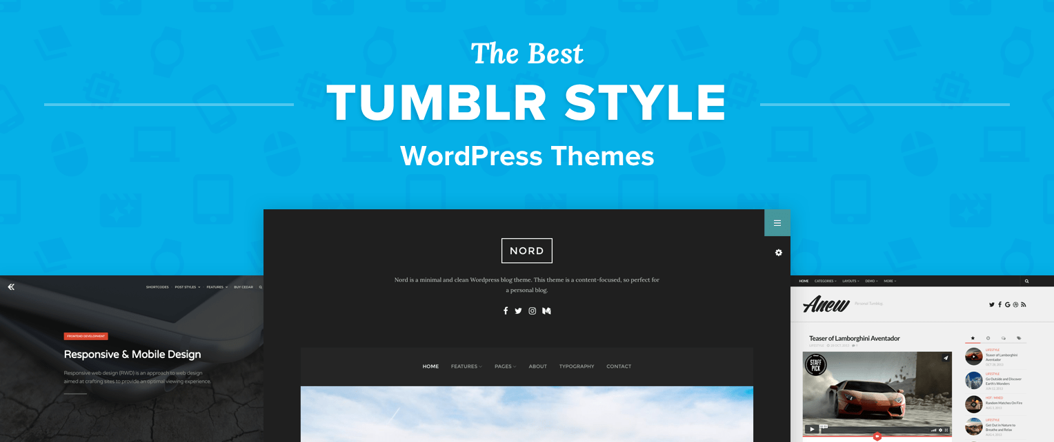 Tumblr Style WordPress Themes