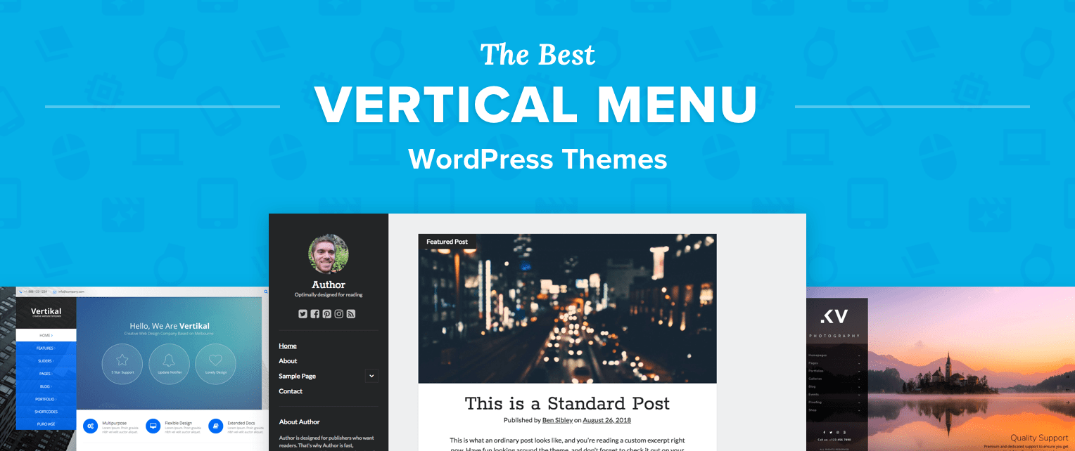 Vertical Menu WordPress Themes