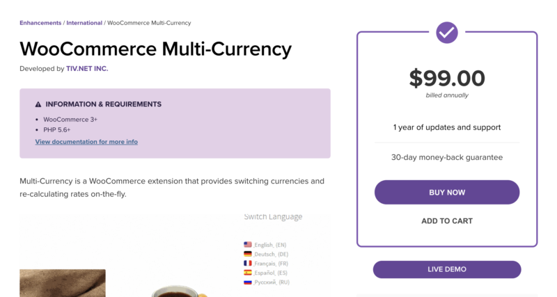 WooCommerce Multi-Currency