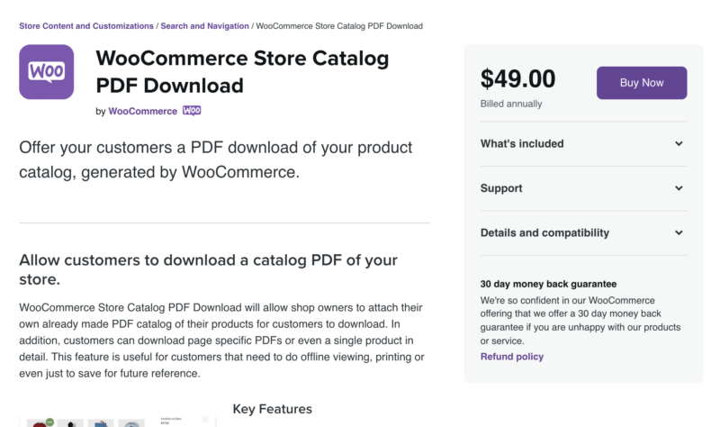 WooCommerce Store Catalog PDF Download plugin