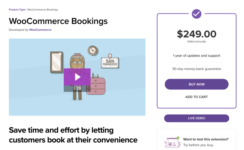 WooCommerce Bookings