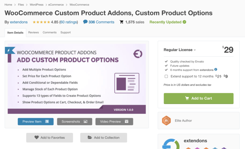 WooCommerce Custom Product Addons