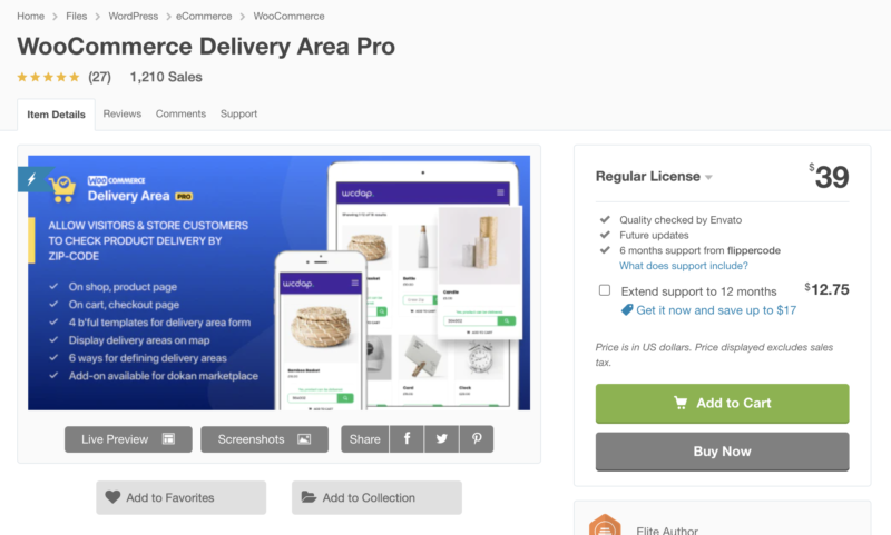 WooCommerce Delivery Area Pro