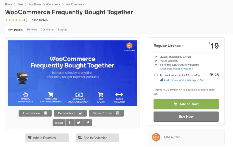 WooCommerce Frequently Bought Together