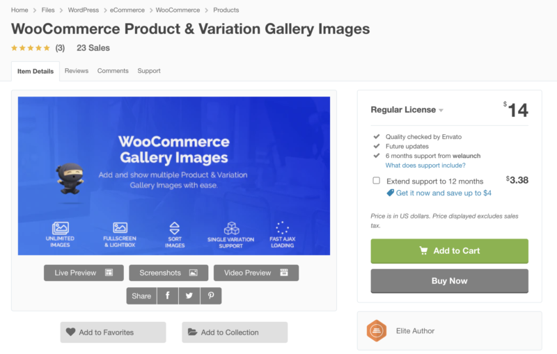 WooCommerce Gallery Images