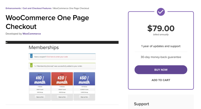 WooCommerce One Page Checkout