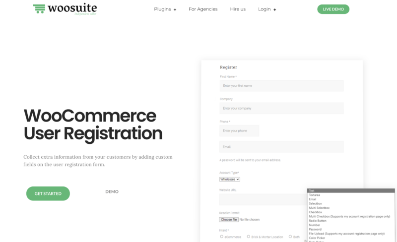 WooCommerce User Registration