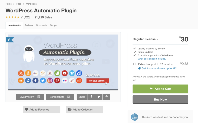 WordPress Automatic Plugin