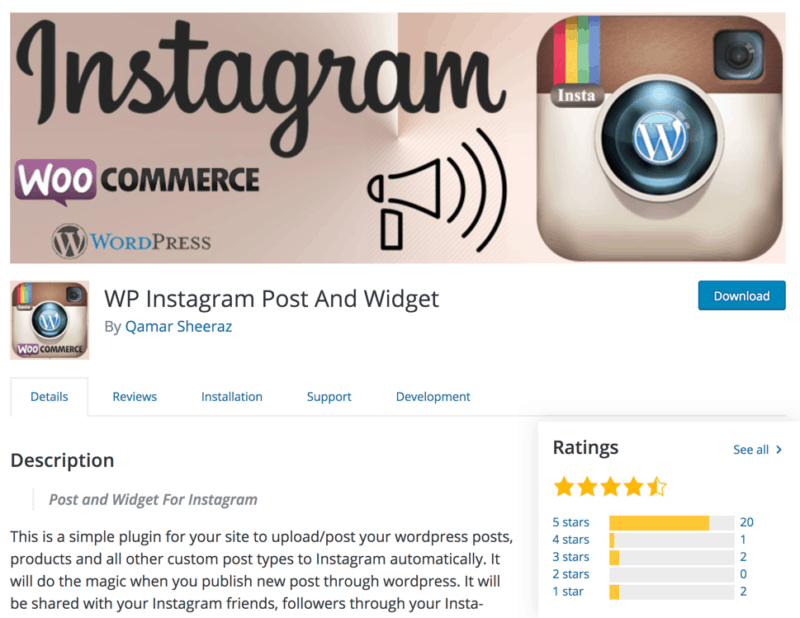 WP Instagram Post Widget