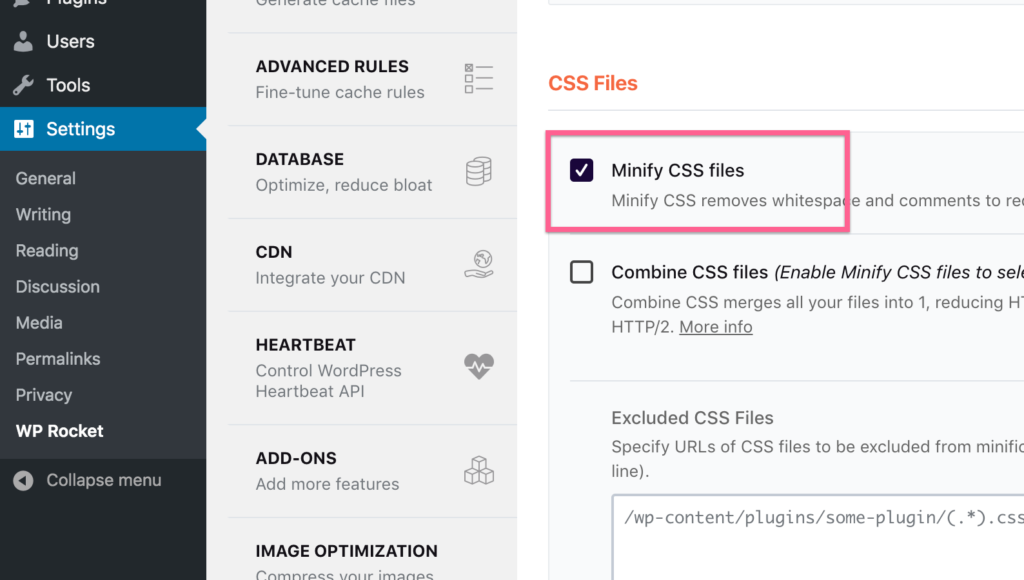Wp Rocket Minify
