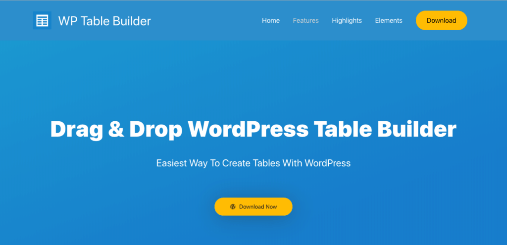 Wp Table Builder