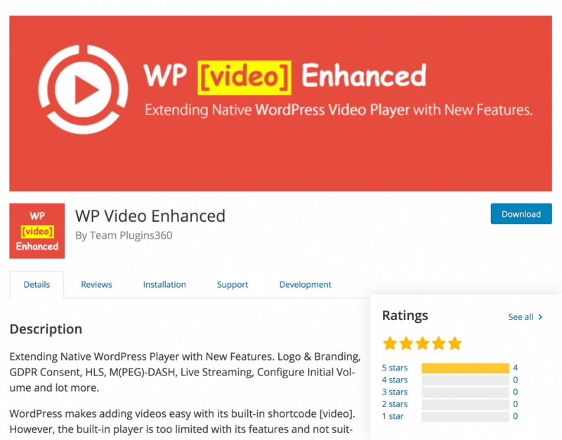 WP Video Enhanced