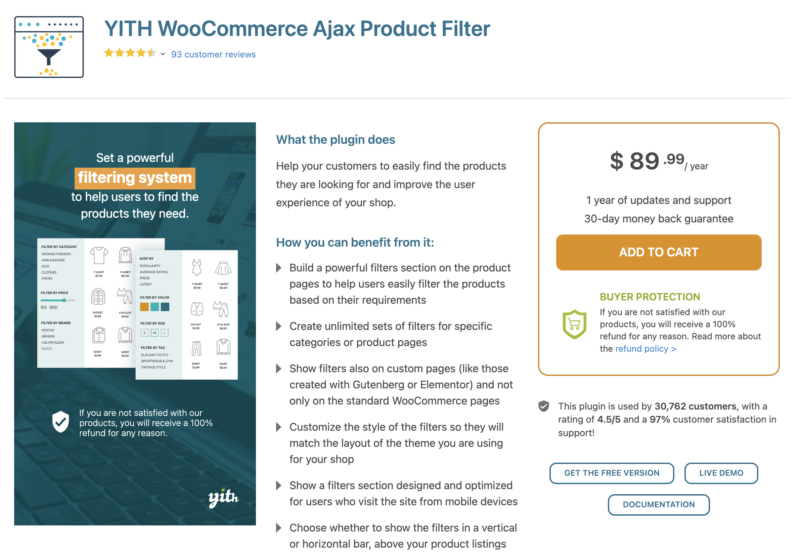 YITH WooCommerce Ajax Product Filter plugin