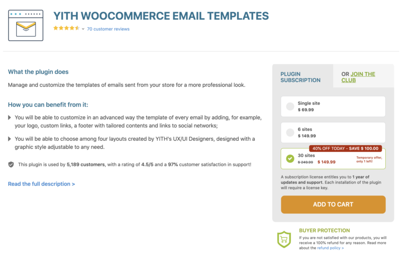 YITH WooCommerce Email Templates